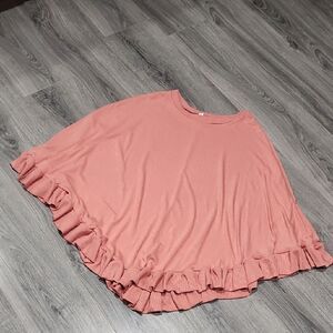 Blush Coral Ruffle Soft Zenana Outfitters